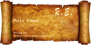 Reiz Emma névjegykártya