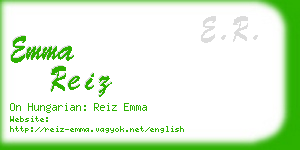 emma reiz business card